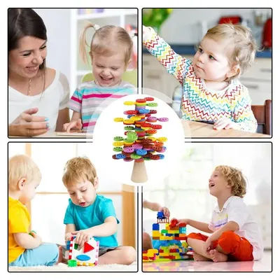 Stacking Games Preschool Toys Stacking Blocks Creative Balance Toys Balance Blocks For Kids Wooden