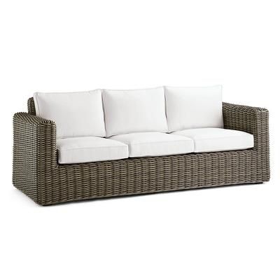 Set of 2 Small Vista Replacement Cushions - Center Chair, Custom Sunbrella Rain, Rain Sand Center Chair - Frontgate