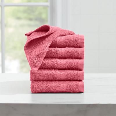 BH Studio 6-PC Wash Cloth Set by BH Studio in Begonia