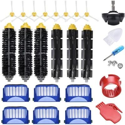 Coavas - Kit brosse pour Roomba série 600 - Kit de 23 pièces accessoires (Brosses Latérale,