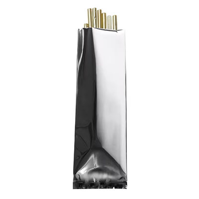 Home Compostable Metallized Flat Heat Seal Bag 3" x 8 13/16" 100 Pack BGB138S