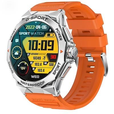 imosi 1.43amoled hd bluetooth chiamata smart watch uomo contapassi frequenza cardiaca sport all'aria aperta fitness ip68 vita impermeabile acciaio smartwatch per android ios