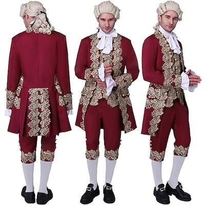 Coppie Principessa Principe Regina Abiti Retrò Stile Reale Rococò Adulti Per uomo Per donna Halloween Carnevale Feste Performance Mascherata Costumi di Halloween facili Vestirsi