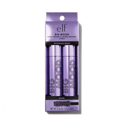 e.l.f. Cosmetics Big Mood Mascara Bundle In Black - Vegan and Cruelty-Free Makeup