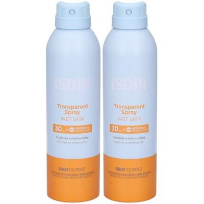 ISDIN Fotoprotector Transparent Spray Wet Skin SPF 30 Set da 2 2x250 m