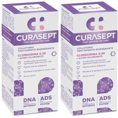 Curasept Collutorio Trattamento Rigenerante Set da 2 2x200 ml