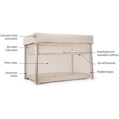 Nuna PAAL Travel Cot + Playard - Biscotti
