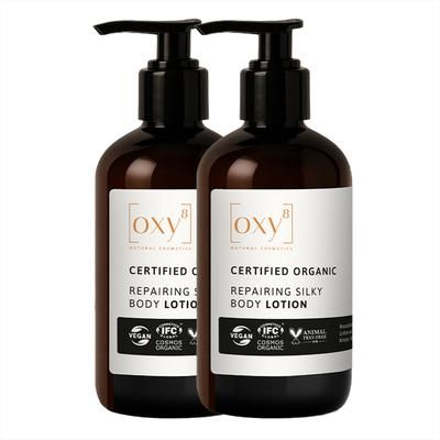oxy8 Cosmetici naturali REPAIRING SILKY BODY LOTION – Set risparmio