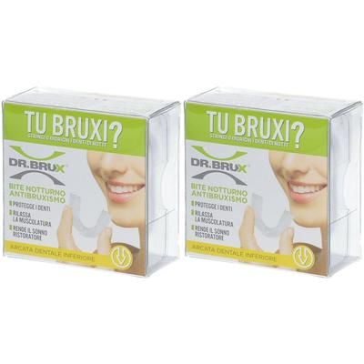 DR. BRUX® Bite Notturno Antibruxismo Arcata Dentale Inferiore Set da 2