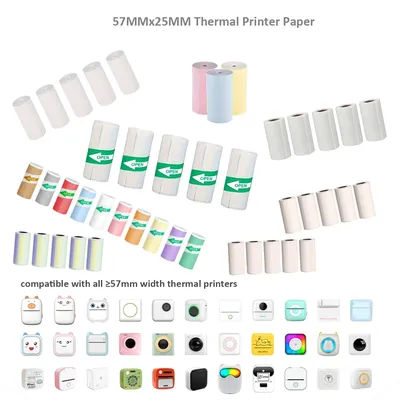 Thermal Paper Mini Printing paper For for M02 T02 HD Photo For learning and office DIY Scrapbook for Gifts Christmas Halloween