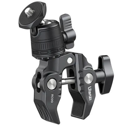 Ulanzi R099 Super Clamp With 360° Mini Ball Head Magic Arm Clip 1/4 Screw Hole for DSLR Camera GoPro