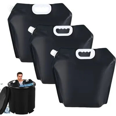 3Pcs Ice Bath Bags for Muscle Soreness Relief Reusable Water Bag 5L Ice Mold Bags for Cold Plunge Therapy Ice Molds Bags