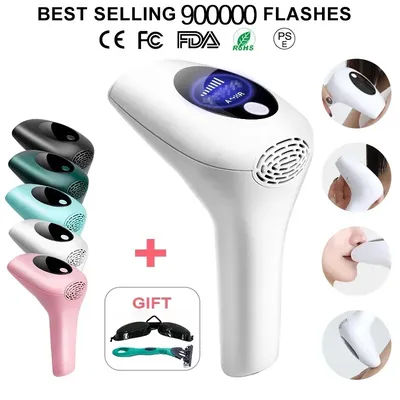 2024 Laser Epilator Painless For Women Hair Removal Home Use Devices Facial Body Bikini IPL 900000 Flash Depilator Pulses