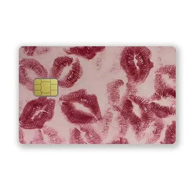 Y2k Lips Printed Fashion Diy Laser Credit Debit Card Stickers Bank Cards PVC Sticker Film Skin Quick Delivery No Fade Waterproof