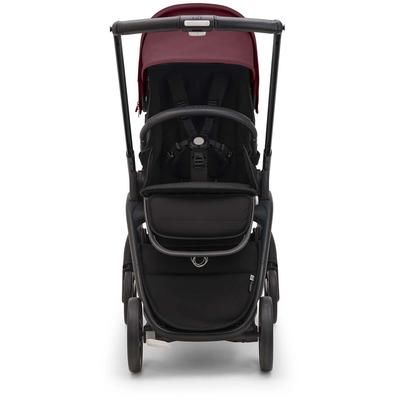 Bugaboo Dragonfly Complete Lightweight Compact Stroller - Black / Dark Cherry / Dark Cherry