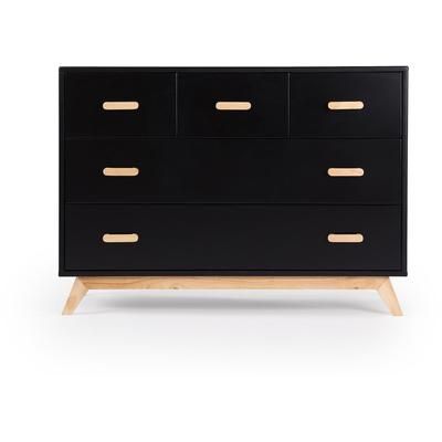 dadada Soho 5-Drawer Dresser - Black / Natural