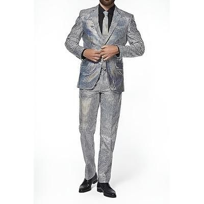 Metallico Disco Anni '80 Pantaloni Abiti Completi Blazer Disco Costume Per uomo Costume di Carnevale Natale Carnevale martedì grasso Festa / Sera Parata dell'Orgoglio Mese dell'orgoglio Adulti