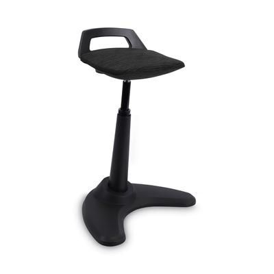 Alera AE35PSBK AdaptivErgo Sit to Stand Perch Stool, Black Seat/Black Back, Black Base ALEAE35PSBK