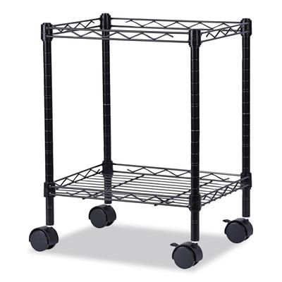 Alera FW601416BL Compact Rolling File Cart, 15.25w x 12.38d x 21h, Black ALEFW601416BL