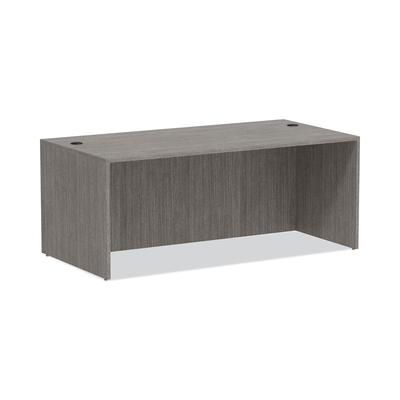 Alera VA217236GY Alera Verona Veneer Series Straight Front Desk Shell, 71" x 35.5" x 29.63", Gray ALEVA217236GY