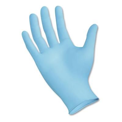 Boardwalk 382MBXA Disposable Examination Nitrile Gloves, Medium, Blue, 5 mil, 100/Box - Box of 100