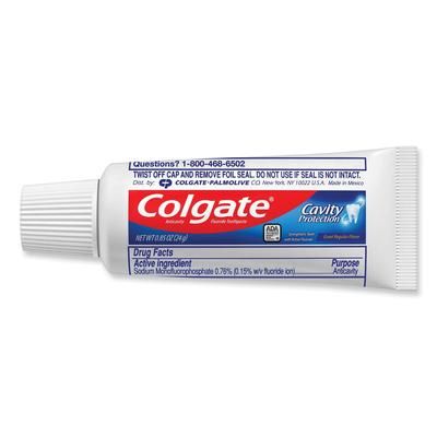 Colgate Palmolive CPC 09782 Toothpaste, Personal Size, .85oz Tube, Unboxed, 240/Carton - Case of 240