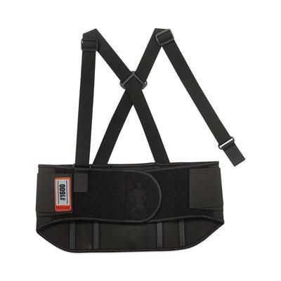 Ergodyne 11105 ProFlex 1600 Standard Elastic Back Support Brace, X-Large, 38" to 42" Waist, Black, Ships in 1-3 Business Days