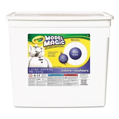 Crayola 574400 Model Magic Modeling Compound, 8 oz each packet, White, 2 lbs. CYO574400