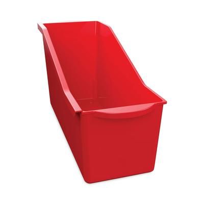 Deflecto 39508RED Antimicrobial Book Bin, 14.2 x 5.34 x 7.35, Red DEF39508RED