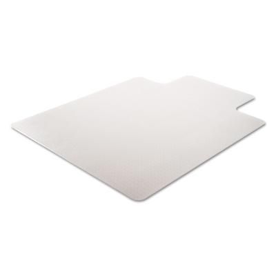 Deflecto CM13233 DuraMat Moderate Use Chair Mat for Low Pile Carpet, 45 x 53, Wide Lipped, Clear