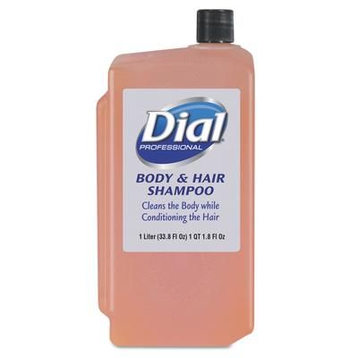 Dial Professional 04029 Body & Hair Care, Peach, 1 L Refill Cartridge, 8/Carton - Case of 8