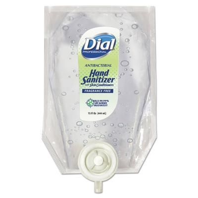 Dial Professional 12258CT Eco-Smart Gel Hand Sanitizer Refill, Fragrance-Free, 15 oz Refill, 6/Carton - Case of 6 DIA12258CT