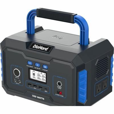 DieHard DH2000201 500-Watt Lithium-ion Portable Power Station/Solar Generator ESMDH2000201