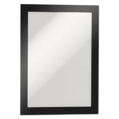 Durable Office Products Corporation 491301 DURAFRAME Sign Holder, 5 1/2 x 8 1/2, Black Frame, 2/Pack - Pack of 2 DBL491301