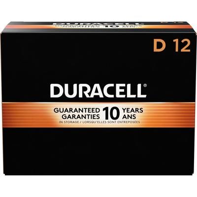 Duracell 01301CT CopperTop D Batteries, For Toy, Remote Control, Flashlight, Clock, Radio, D, Alkaline, 72/Carton - Case of 72