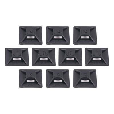 Ergodyne 19702 Squids 3701 Mini Adhesive Mount Replacements, 2 lb Max Safe Working Capacity, 0.9" Long, Black,10/Pack, Ships in 1-3 Bus Days EGO19702