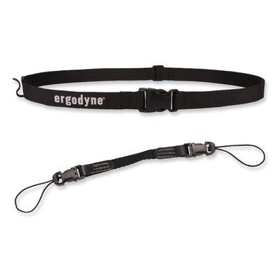 Ergodyne 19167 Squids 3135 Barcode Scanner Belt with Hook + Adaptor Strap, Small: 29" to 53" Long, Black, Ships in 1-3 Business Days EGO19167