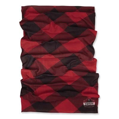 Ergodyne 42210 Chill-Its 6485 Multi-Band, Polyester, One Size Fits Most, Red Buffalo Plaid, Ships in 1-3 Business Days EGO42210