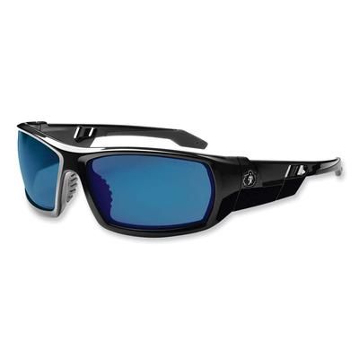 Ergodyne 50092 Skullerz Odin Safety Glasses, Black Nylon Impact Frame, Blue Mirror Polycarbonate Lens, Ships in 1-3 Business Days EGO50092