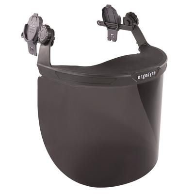 Ergodyne 60246 Skullerz 8995 Anti-Scratch and Anti-Fog Hard Hat Face Shield with Adapter for Full Brim, Smoke Lens, Ships in 1-3 Bus Days