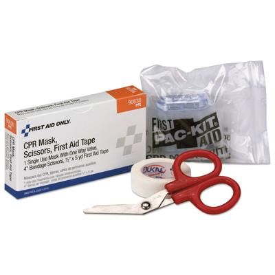 First Aid Only 90638 24 Unit ANSI Class A+ Refill, CPR Breather, Scissors, Tape FAO90638