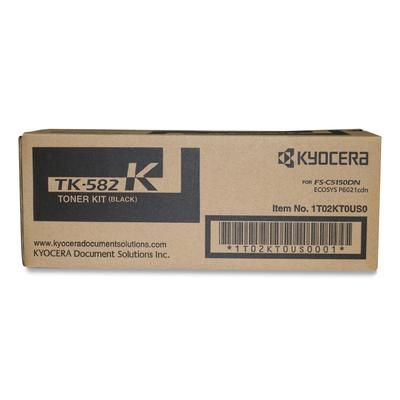 Kyocera TK582K Toner Cartridge f/6021/5150, 3,500 Page YIeld, Black KYOTK582K
