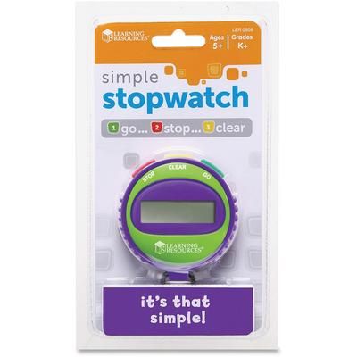 Learning Resources LER0808 Simple Stopwatch, Ages 5-Up, Multi LRNLER0808