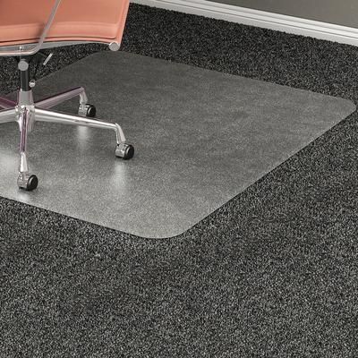 Lorell 69164 Chairmat, Textured Top, Rectangular, 46 x60 , Clear LLR69164