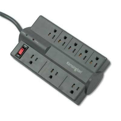 Kensington 38218 Guardian Premium Surge Protector, 8 Outlets, 6 ft Cord, 1080 Joules, Gray KMW38218