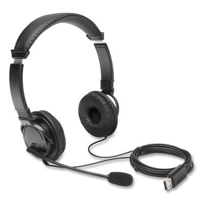 Kensington K97601WW Hi-Fi Headphones with Microphone, Black KMWK97601WW