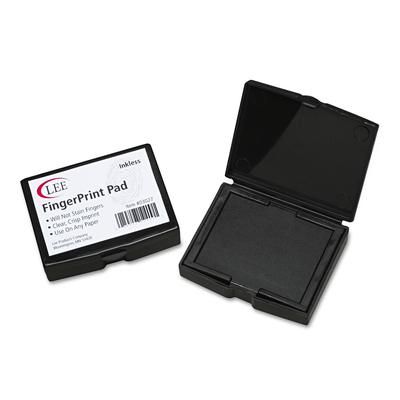 Lee Products 03027 Inkless Fingerprint Pad, 2 1/4 x 1 3/4, Black LEE03027