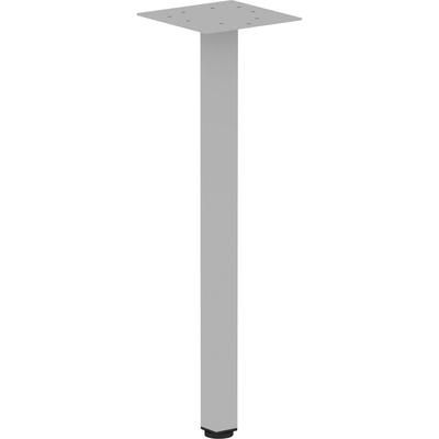 Lorell 16250 Relevance Series Offset Square Leg, Powder Coated Silver Square Leg Base, 28.50", x 7.87" Width, Assembly Required