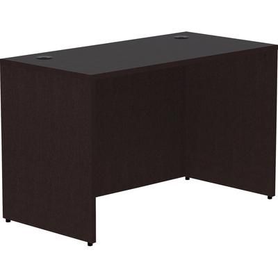 Lorell 18210 Espresso Laminate Desk, 48" x 24" x 29.5"Desk Shell, 1", Material: Polyvinyl Chloride (PVC) Edge, Finish: Espresso