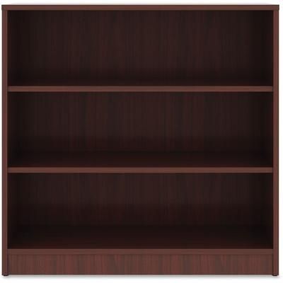 Lorell 99781 3-Shelf Bookcase, 36" x 12" x 36", Mahogany LLR99781